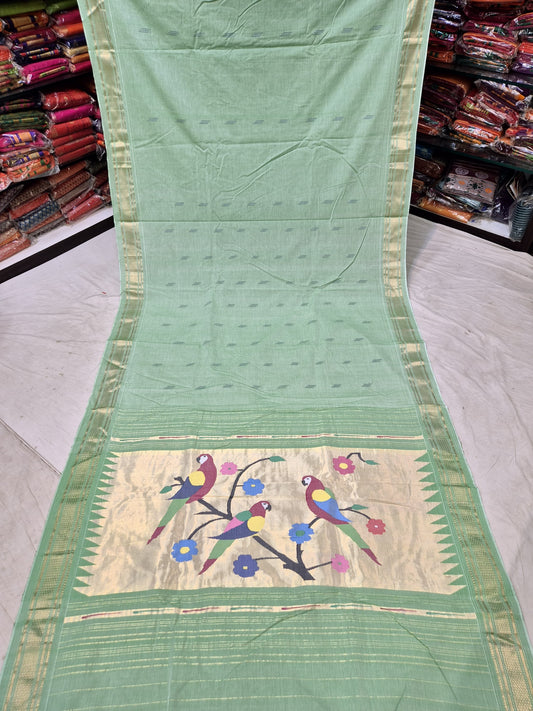 Oshlina | Cotton Handloom Paithani Saree