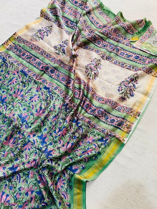 Let’s Wear #ethicallymade✅
🍁Beautifully Crafted Maheshwari Silk Saree  collection🍁
 Specially Designed in Bagru  jahota rapid dabu hand block print
100% Natural Dye
Fabric : Maheshwari Silk 
Length : 5.5 Meters
Blouse Piece : 0.90 Meter

