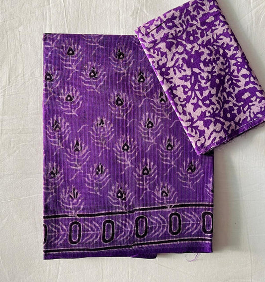 Kumar  | block printed by hand on Kota Doria cotton sarees