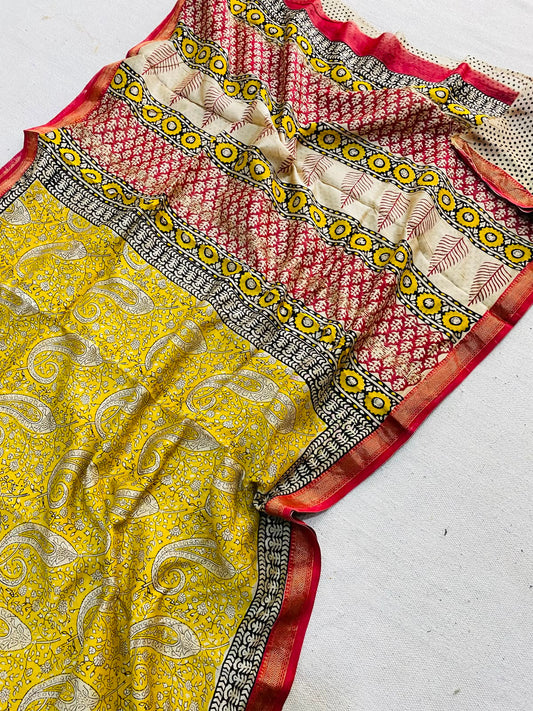 Let’s Wear #ethicallymade✅
🍁Beautifully Crafted Maheshwari Silk Saree  collection🍁
 Specially Designed in Bagru  jahota rapid dabu hand block print
100% Natural Dye
Fabric : Maheshwari Silk 
Length : 5.5 Meters
Blouse Piece : 0.90 Meter
