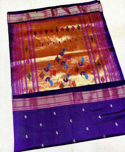 Kryanika | Pure handloom silk paithani