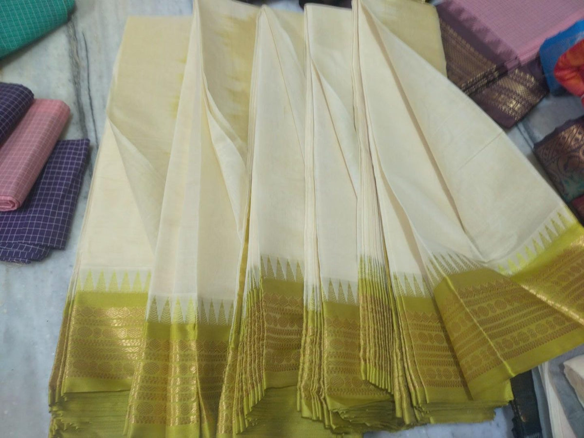 cotton gadwal sarees no blouse rich pallav