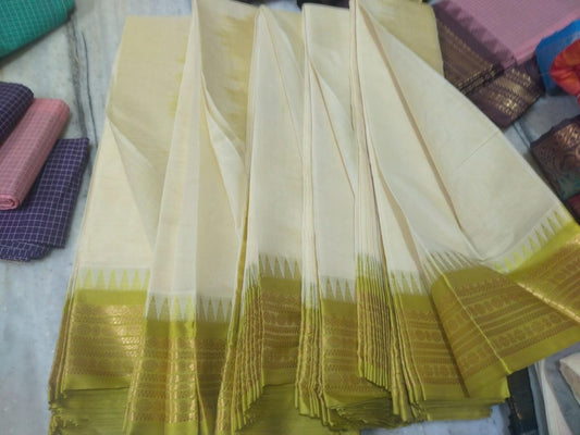 cotton gadwal sarees no blouse rich pallav