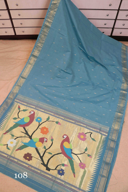 Antik | Cotton Handloom Paithani Saree