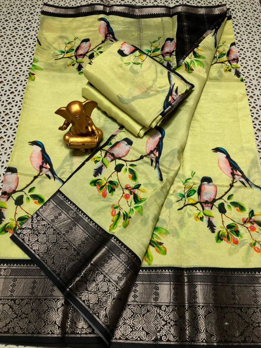 Mahima | Digitally printed cotton silk saree