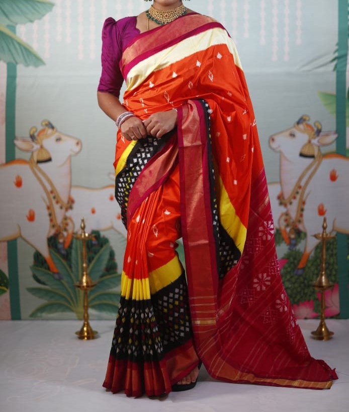 Sudeera-ikkat-silk-saree | Ikkat-silk-saree