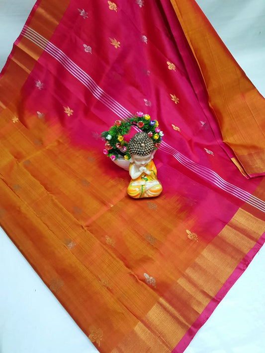 Urvikaa | Pure silk uppada saree