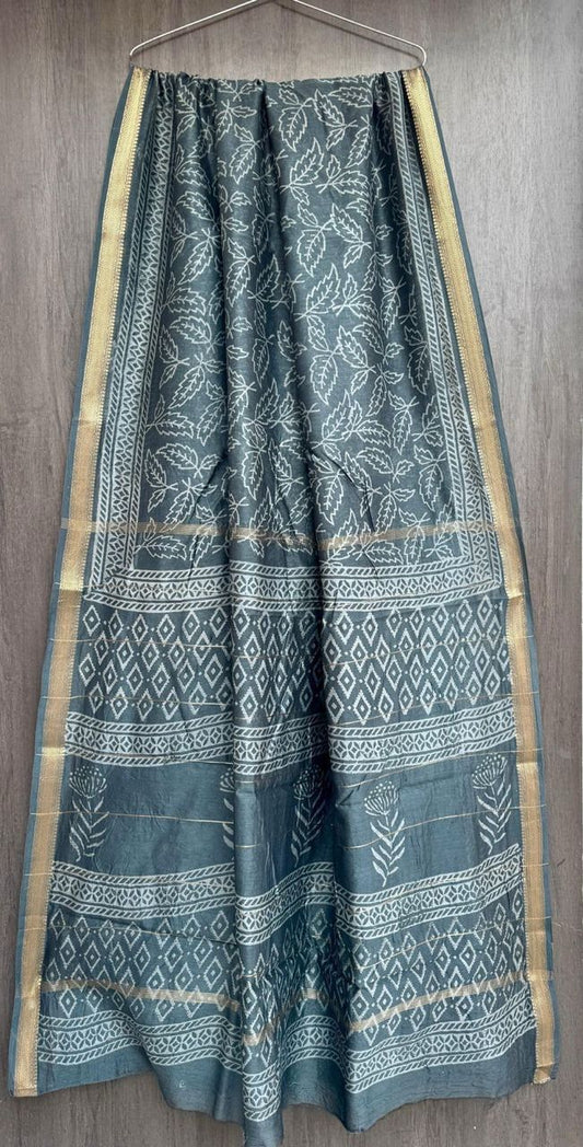 Bhima | Block printed with Maheshwari border