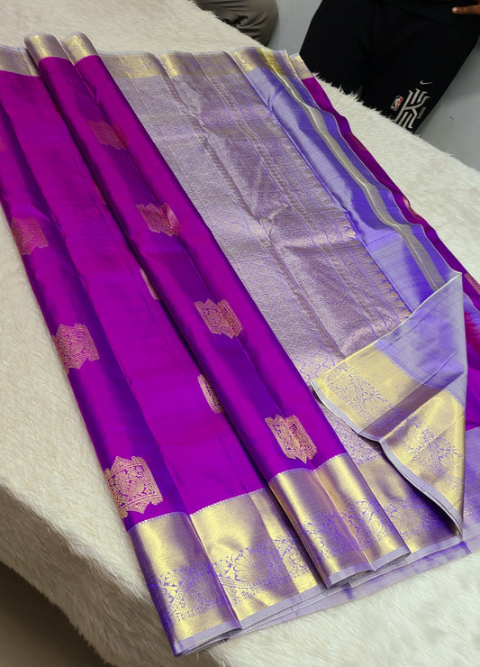 Pachai | 1G Gold Kanjeevaram Saree