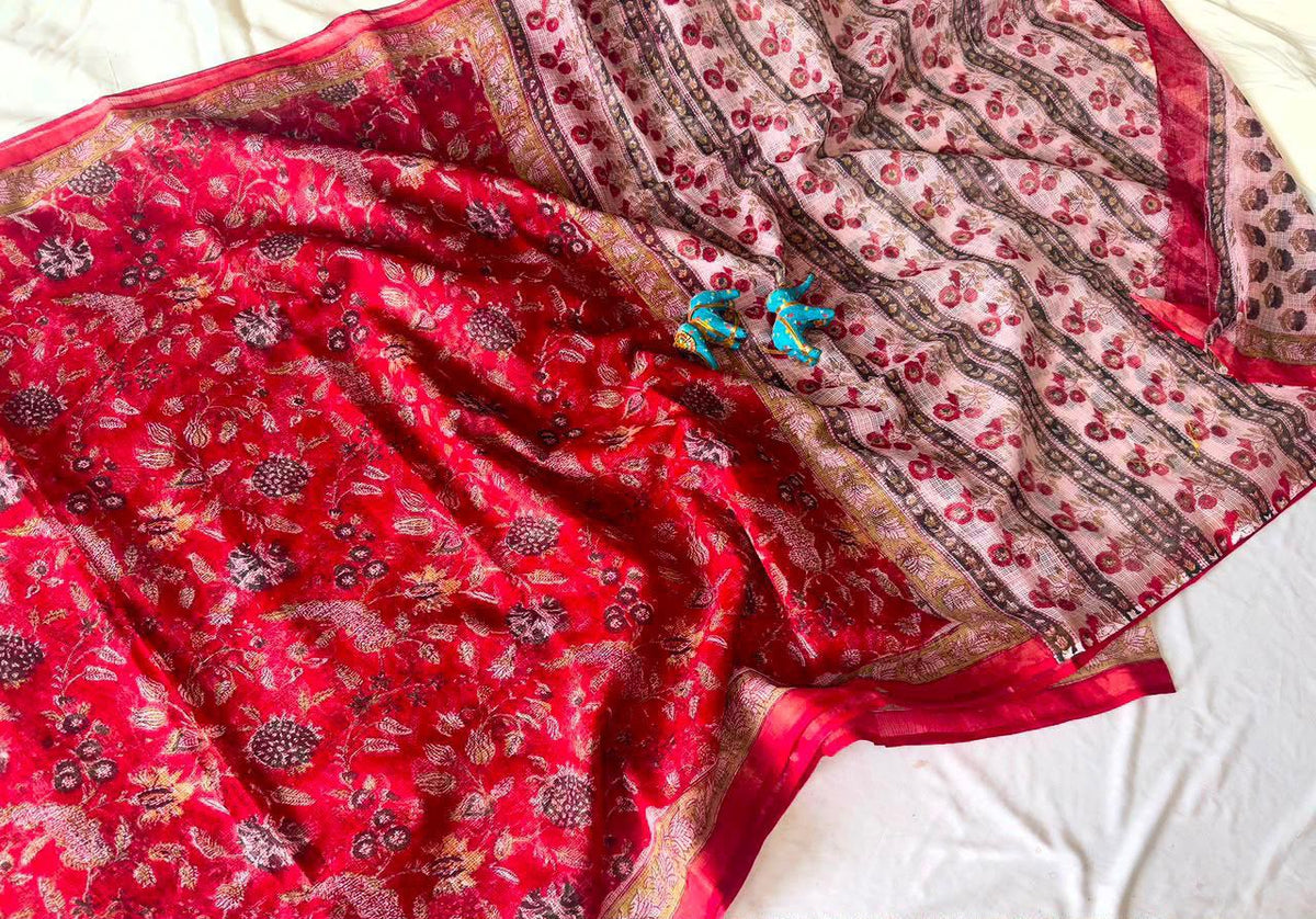 Summer special collection
Vanaspati ajark print

🥻🥻🥻🥻🥻🥻
 Kota saree new collection of Bagru print 
New collection Saree Kota Doriya .
Hand made 
Block print , Dabu print , Bagru print , vaspati print, ajark prijt
Saree length 5.5 mtr
Blouse.  80cm
Hand block printed