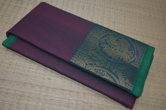 Chettinadu Cotton Saree in Purple