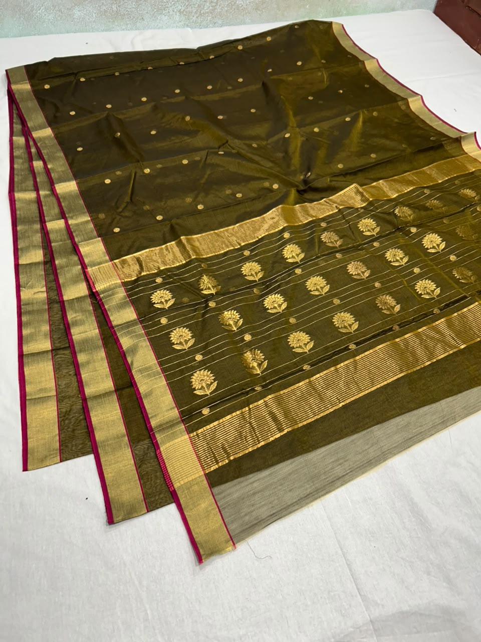 Chanderi cotton silk 