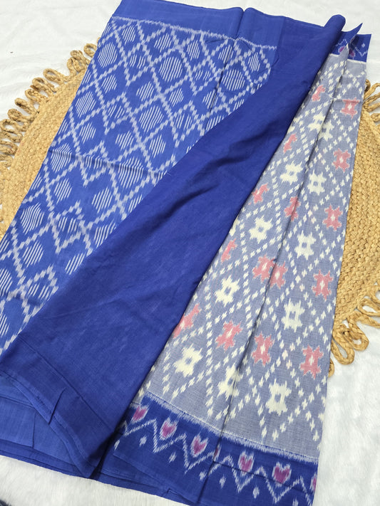 Ila | Pochampalli Cotton Ikat Saree