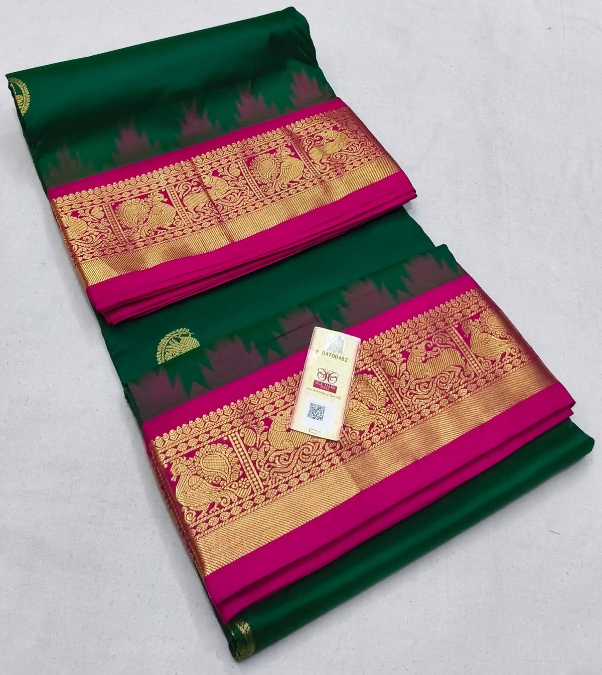 9 yards pure silk kanchipuram saree