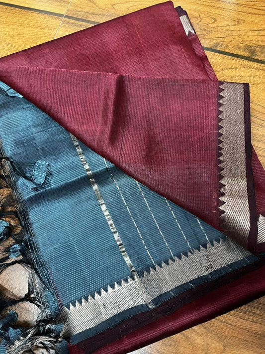 MANGALAGIRI pattu sarees
 with nizam border sarees.

Contrast blouse and pallu.