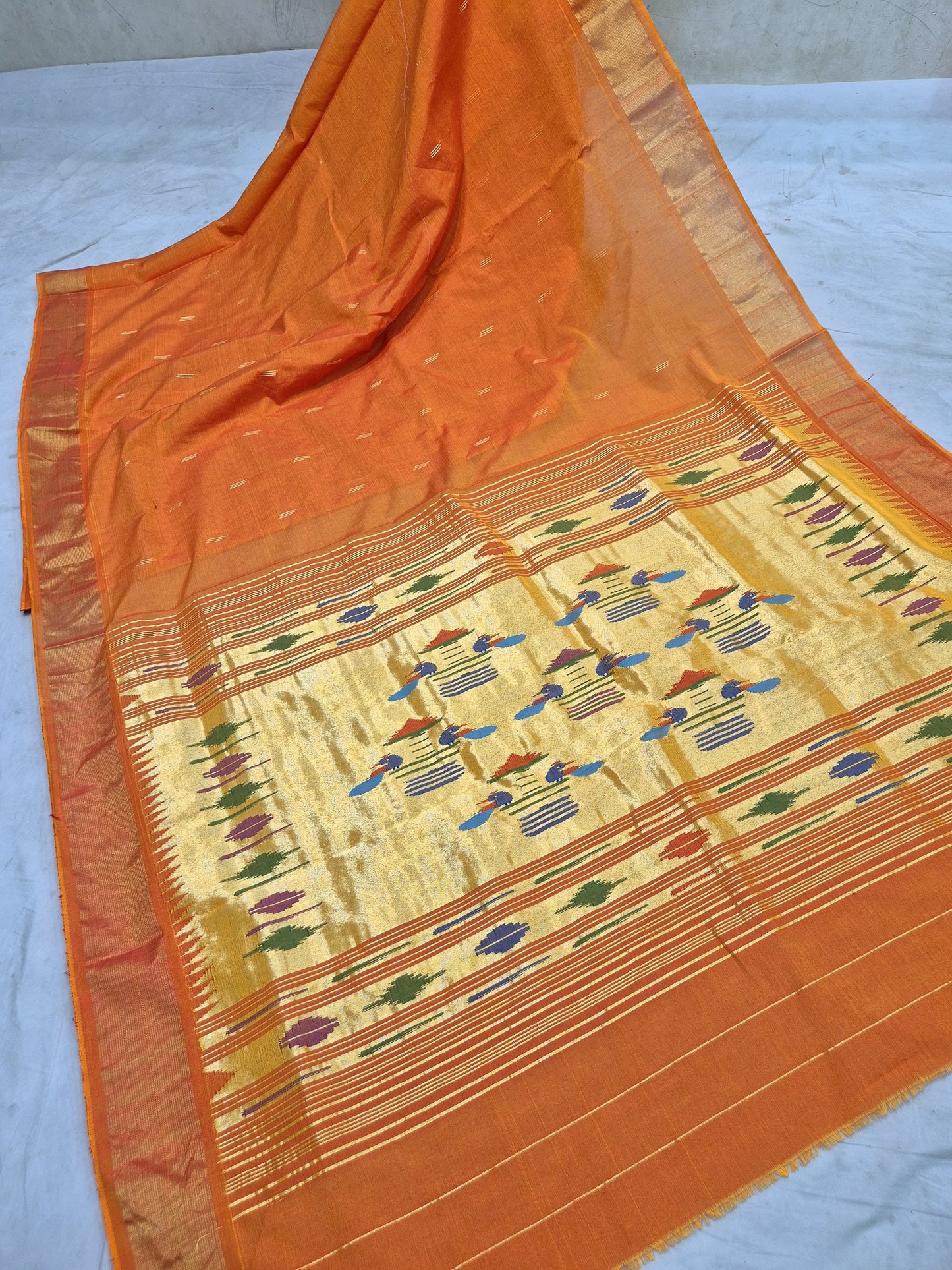 Paishani | Cotton Handloom Paithani Saree