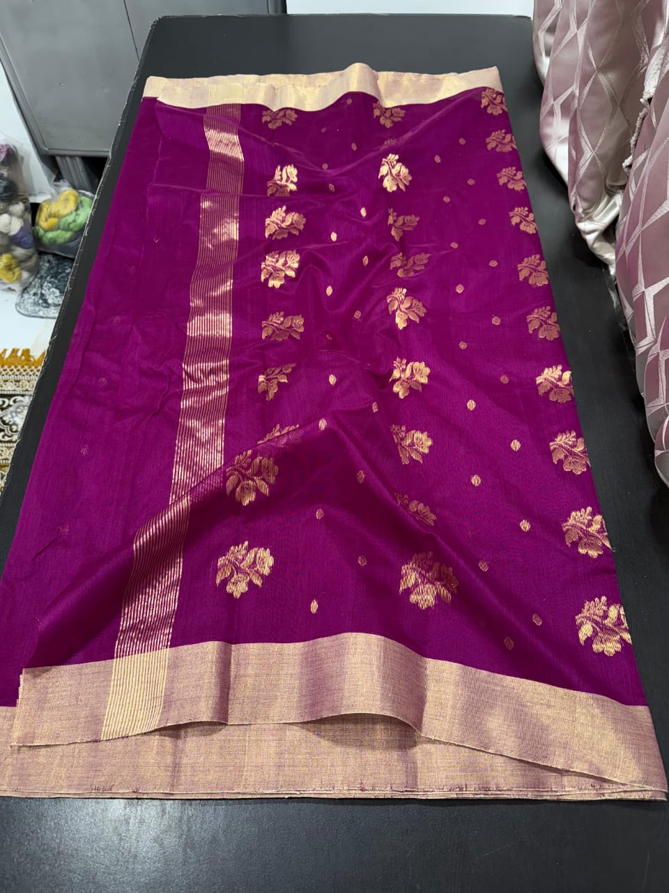 Chandanshekhar | Cotton Silk Chanderi Saree