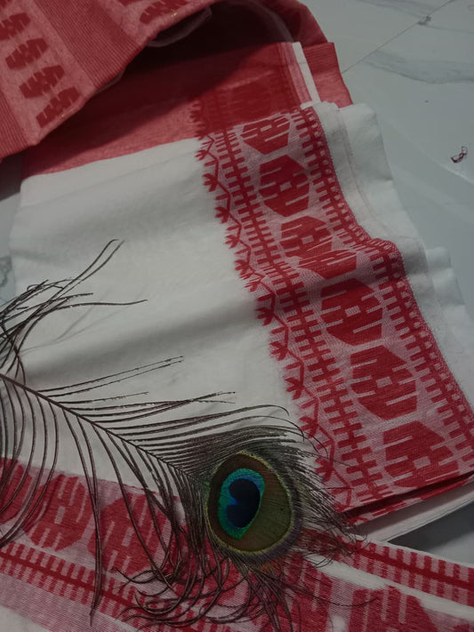 Jamna | Soft Cotton Jamdani Saree