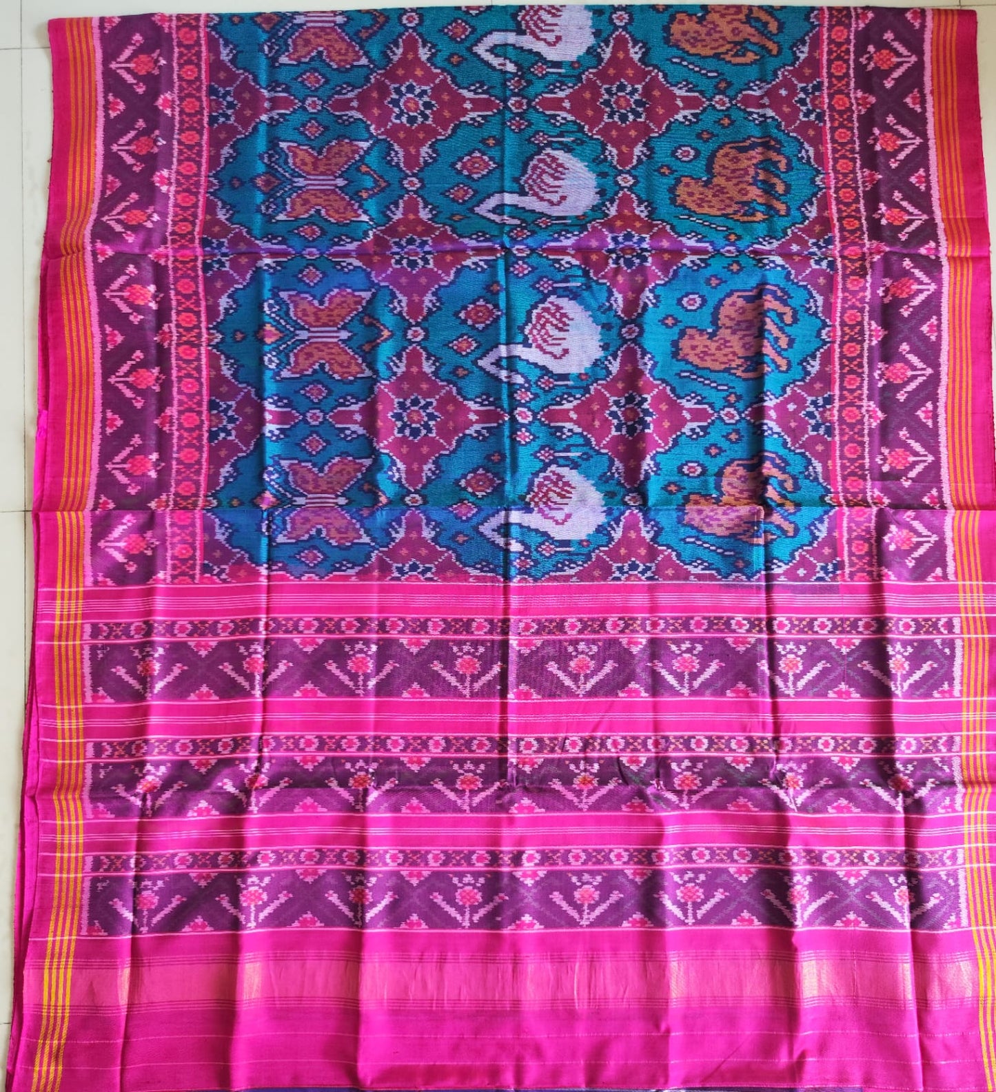 Neeli-Ikkat-patola-saree | Single ikkat patola saree