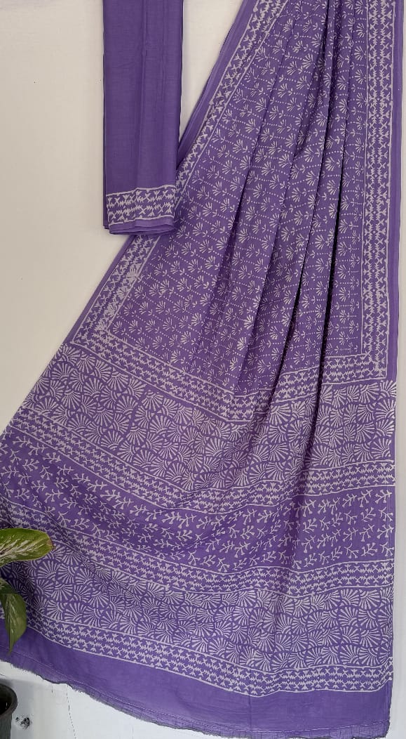 Mananika | Mul Cotton Blockprint Saree