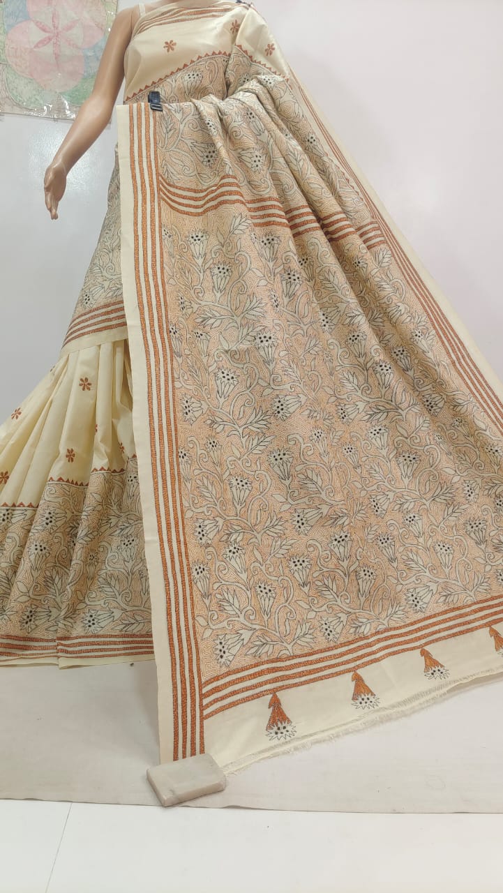 Pure Tassor kanthastich 
with bp 
Silk mark certified
