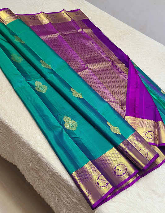 Aartiini | 1G Zari Pure silk kanchipuram saree