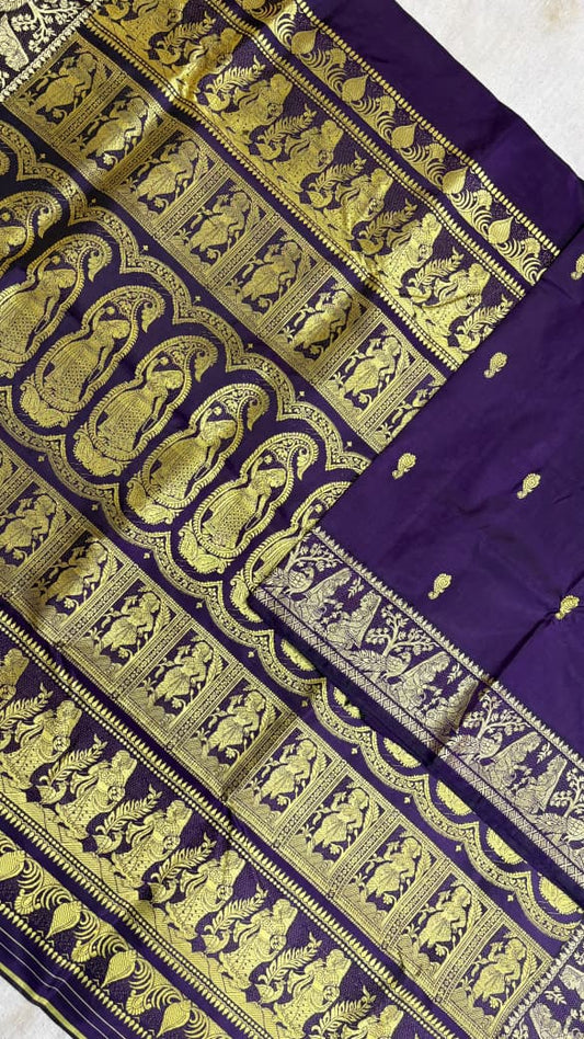 Baluchari sarees.
Material silk with bp.
With silkmark.