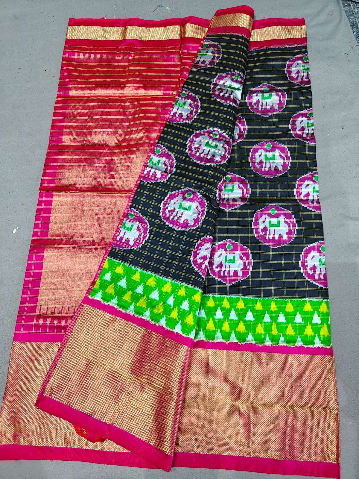 Latest and Exclusive 
*IKKAT SILK  SAREES*

👉🏻 *EXCLUSIVE   SPL DESIGN SAREES** 

Silk mark Certified 
Double weaving 


*Spl KADDI PET BORDER SAREES*
