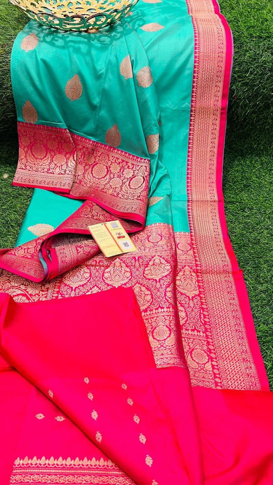 Pujita-katan-silk | Banarasi Sarees in Katan Silk