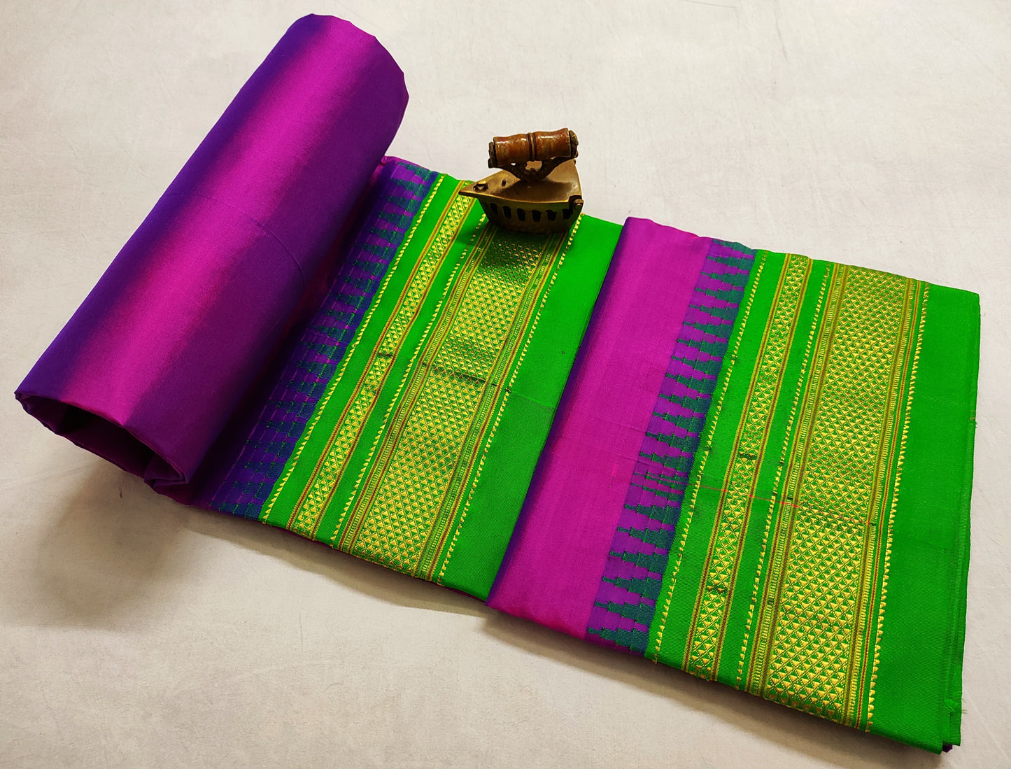 Disha-ilkal-pure-silk-saree | Plain Ilkal Pure Silk Saree