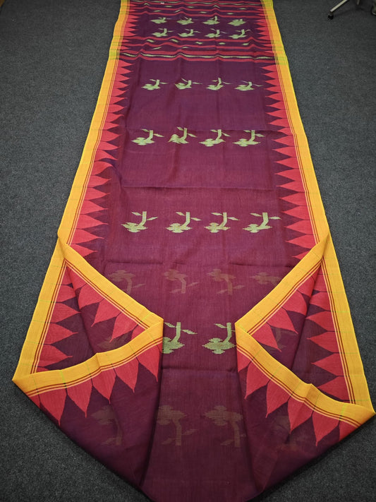 Authentic handloom 
monipuri cotton saree
With bp
