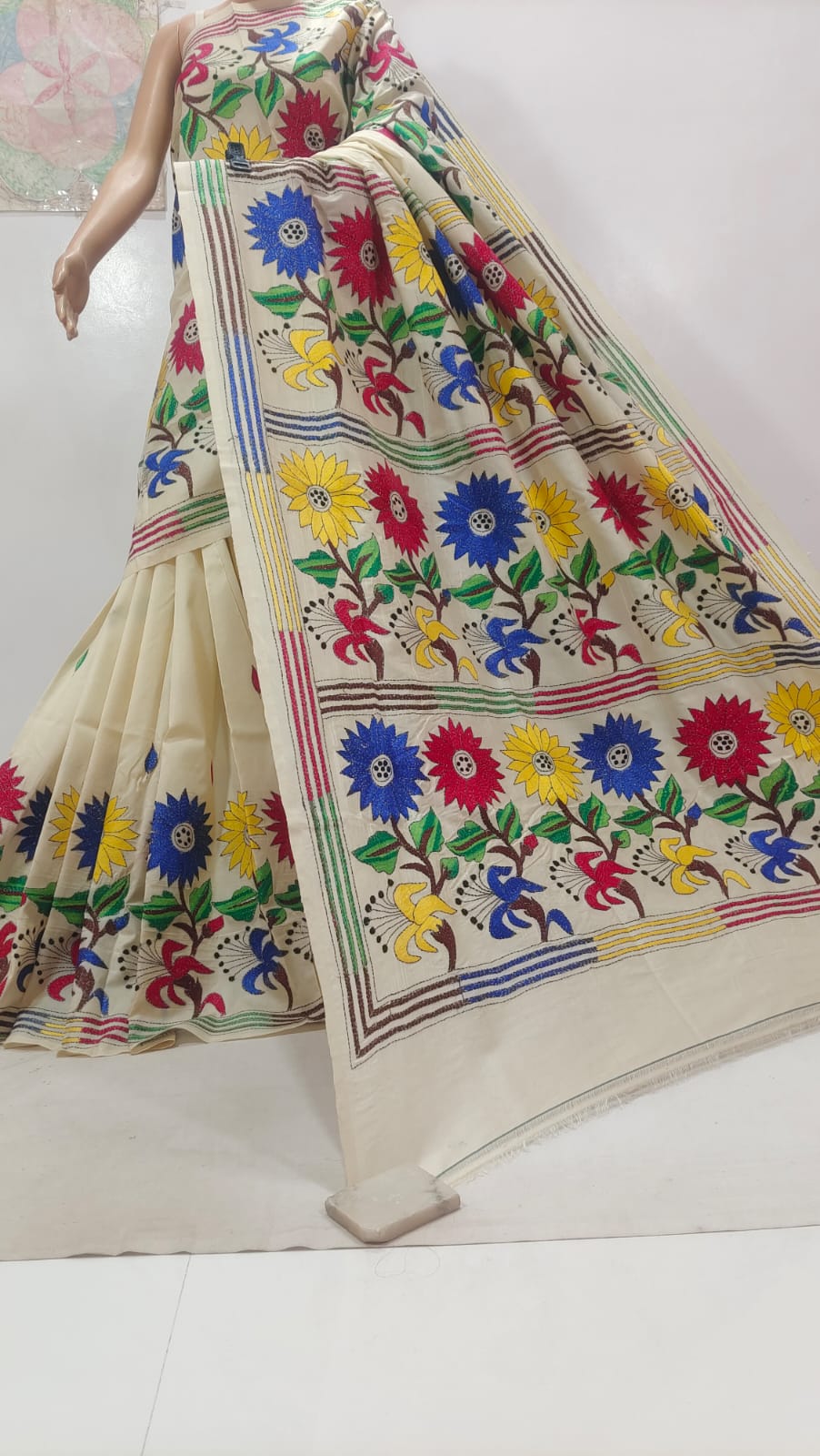 Pure Tassor kanthastich 
with bp 
Silk mark certified
