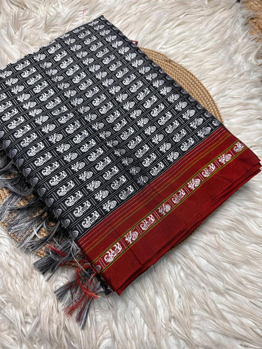 Material - viscos by cotton 
Border - fancy culture border
Saree Name -Khana  saree
Pallu -super tassel 
Blouse -running
Handloom -no
Saree length- 5.8 to 6 mitre
 These are powerloom Khana sarees with 72% cotton and 28% art cotton and rayon. All the sarees are with beautiful tassels.
