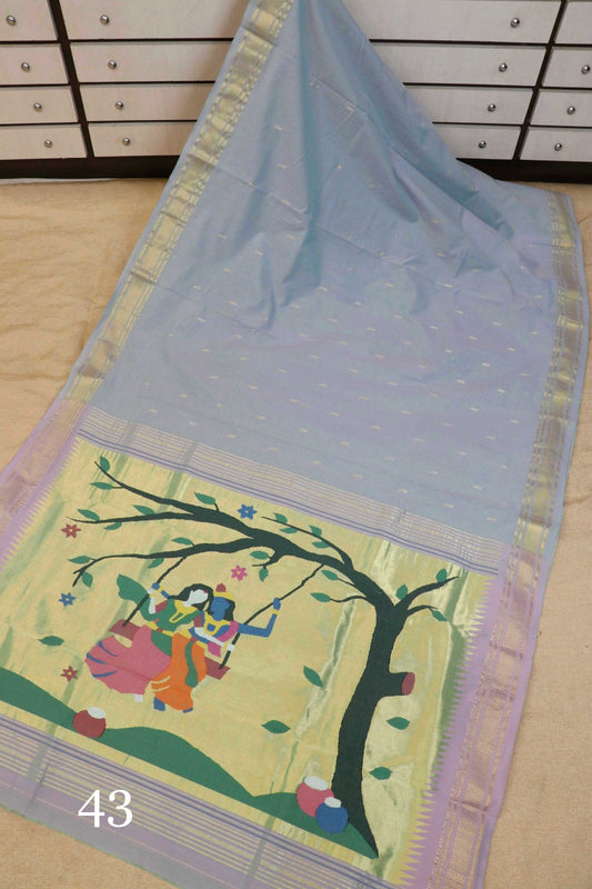 Sandeepa | Cotton Handloom Paithani Saree