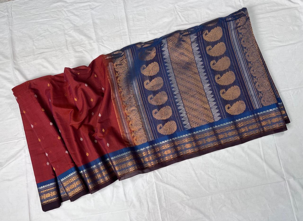 Gautami | Gadwal Sarees in Silk Cotton