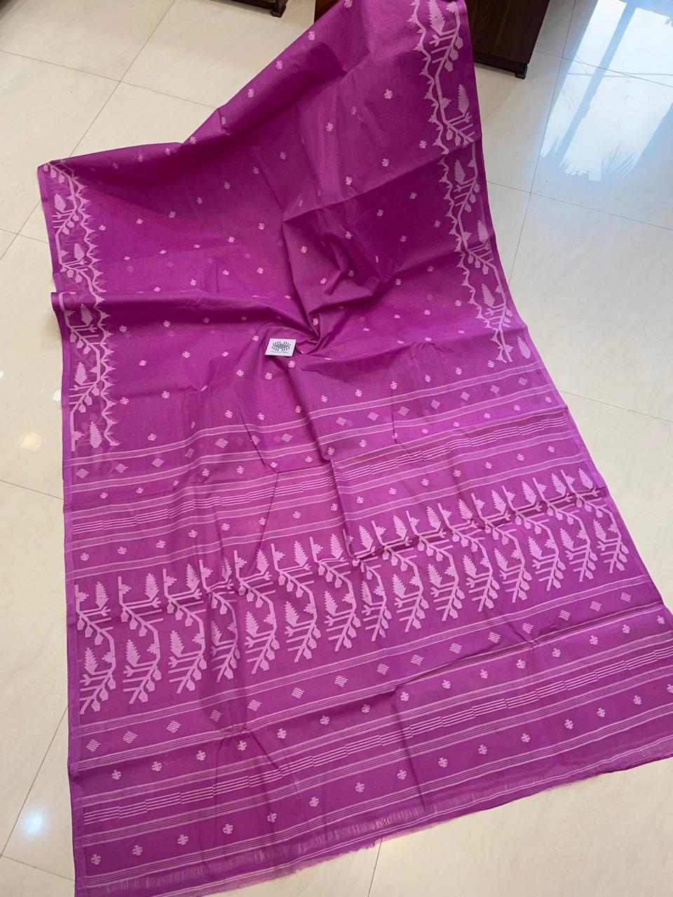 Jayalakshmi | handwoven Cotton Needlework jamdani saree