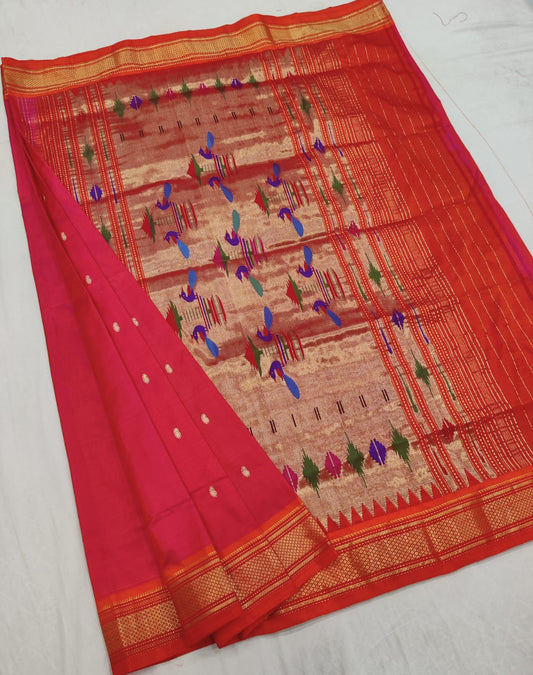 Bhavketa | Pure handloom silk paithani