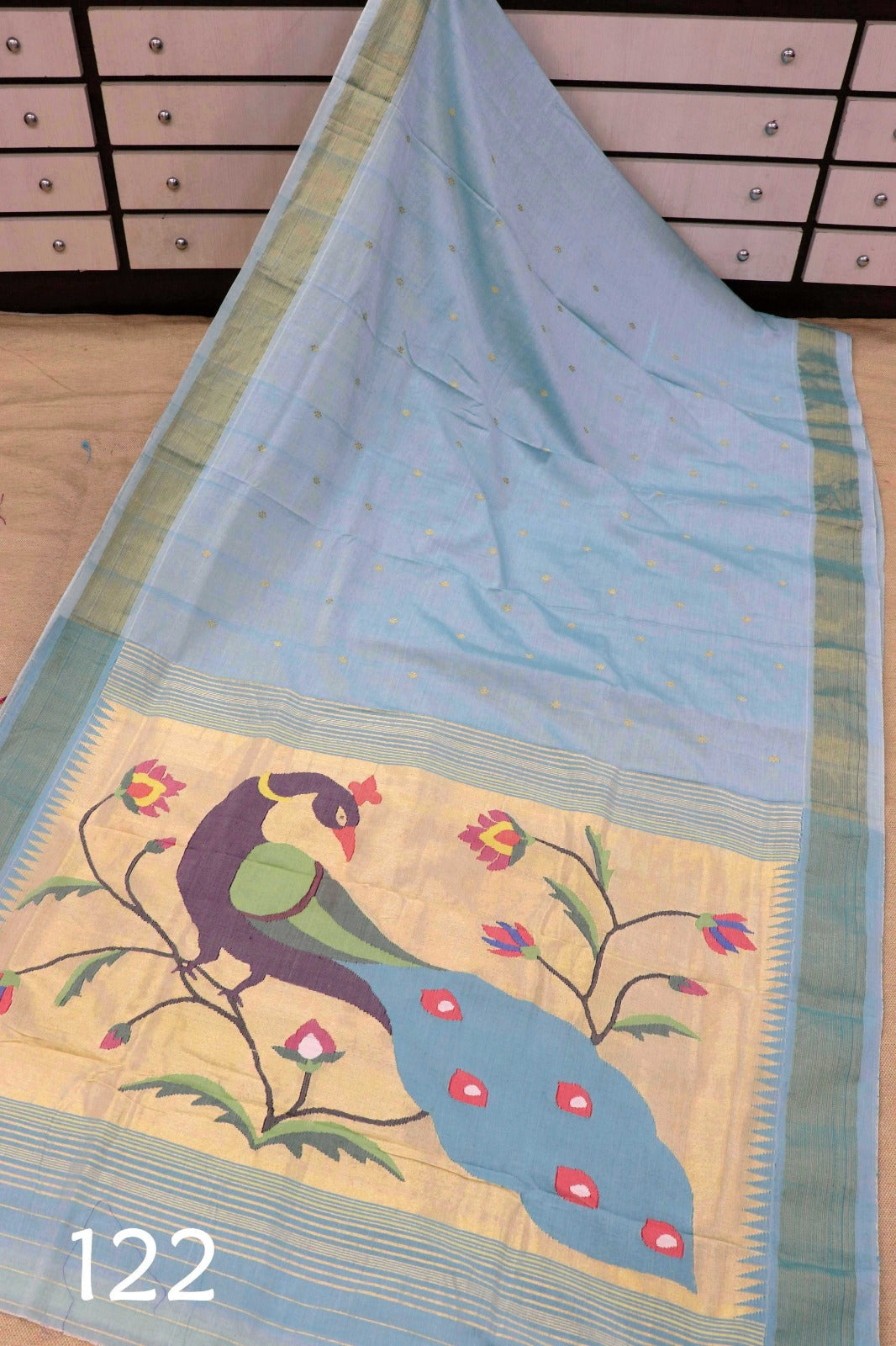 Faryka | Cotton Handloom Paithani Saree