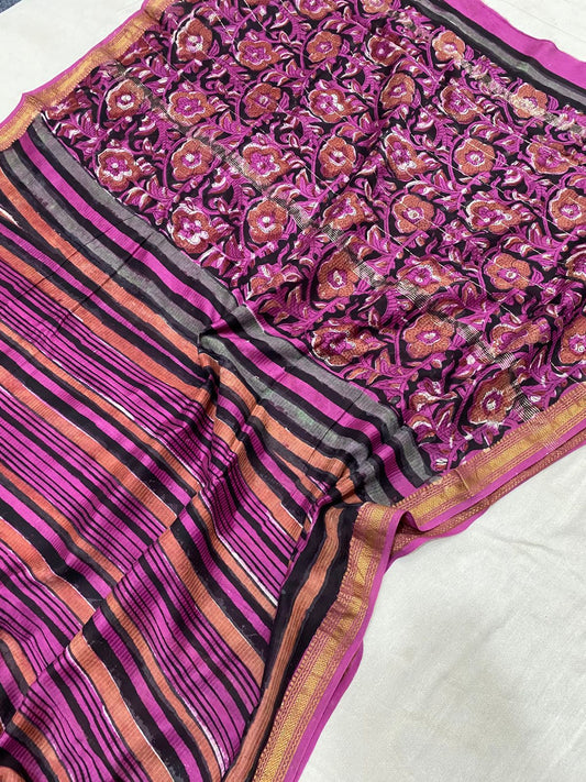 Maahi | Block prints on cotton silk