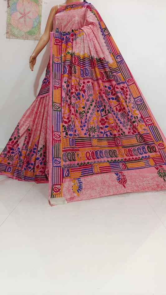 Gabriela | Hand Made Kantha Embroidery on Semi Silk