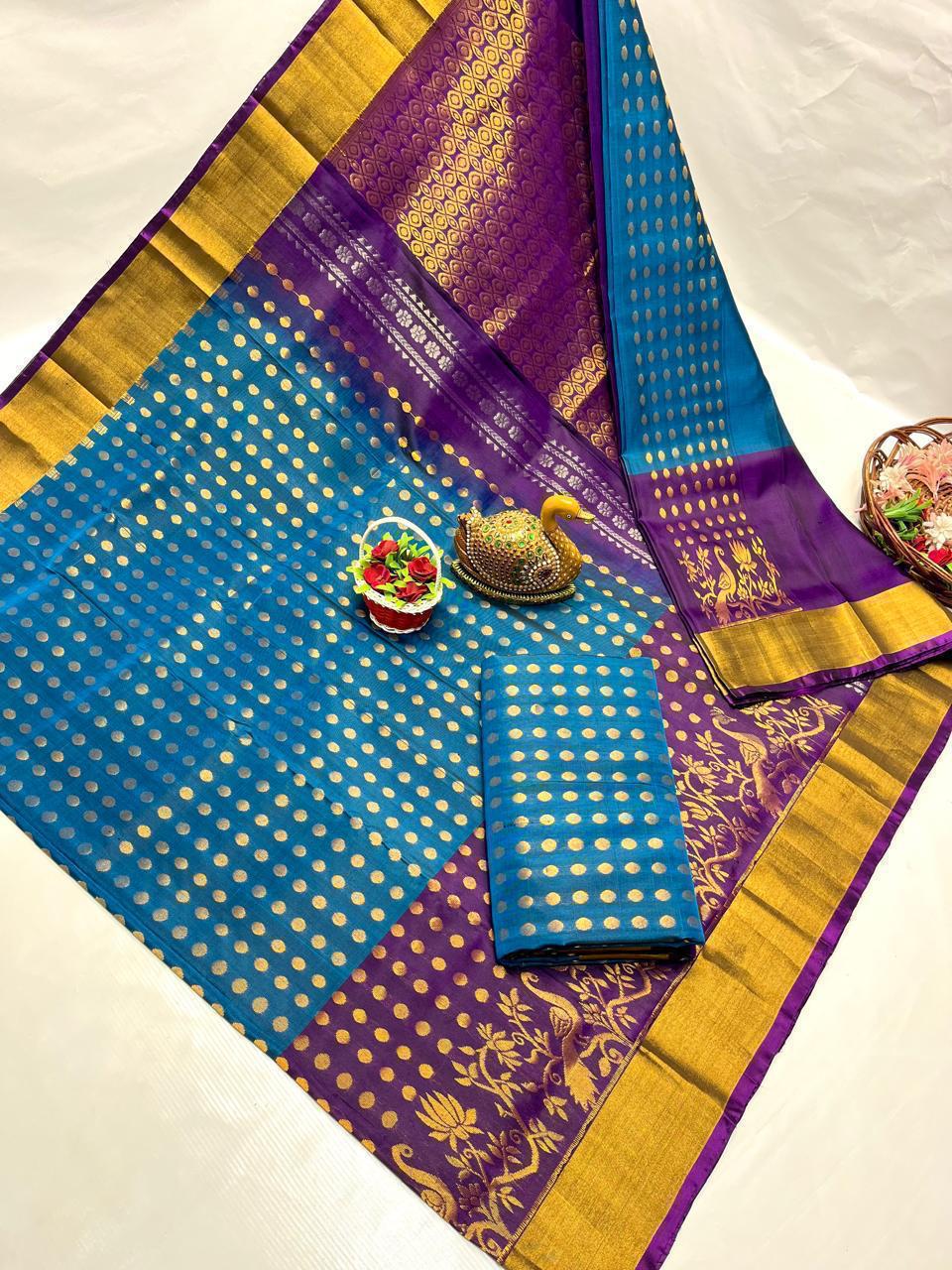 Unama | Uppada Pattu Saree with all over buttis