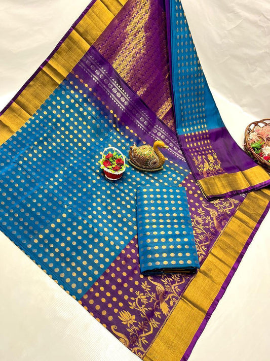 Unama | Uppada Pattu Saree with all over buttis