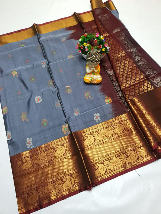 🌹uppada pattu🌹
💐🌹 Kanchi border Kalanjali buta sarees 
 🌹Good quality 💐👌👌👌
 Fabric: uppada pattu/pattu 💐💐