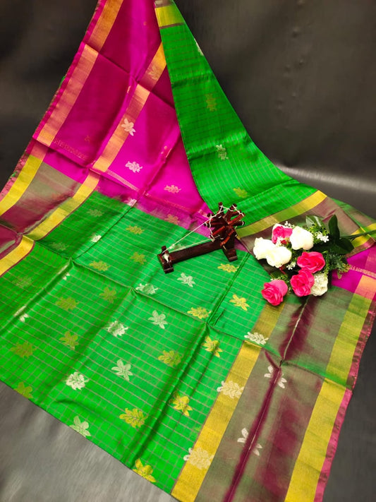 Urvashi | Pure silk uppada saree