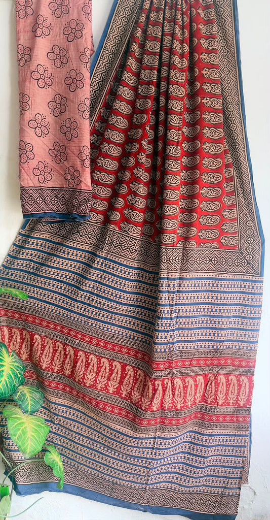 block prints on mul cotton