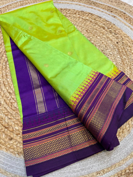 *All New Colours* 

*Exclusive silk ilkal saree*
*Pure silk korvai temple border* with *body butta* design superior quality ilkal saree & contrast blouse 
6.10mtrs length 
Full body pure silk 
Border, pallu & blouse semi silk
