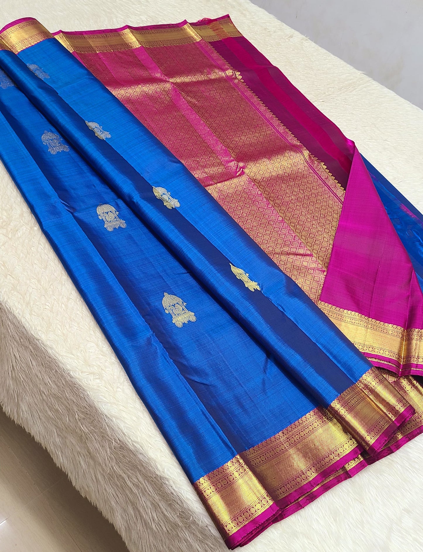 Aashnaitha | 1G Zari Pure silk kanchipuram saree
