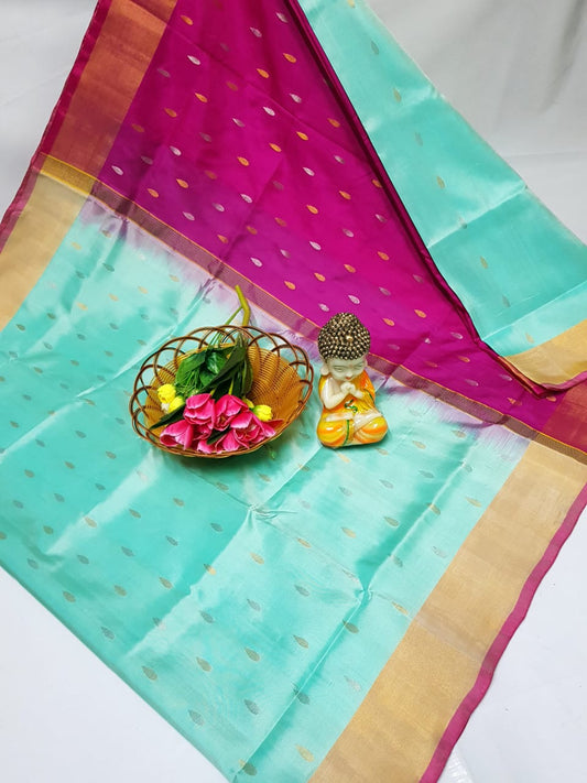 Uljanaa | Uppada-Pattu-Nakshatra butti-Saree