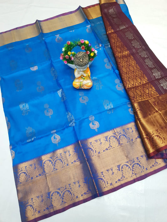 🌹uppada pattu🌹
💐🌹 Kanchi border Kalanjali buta sarees 
 🌹Good quality 💐👌👌👌
 Fabric: uppada pattu/pattu 💐💐