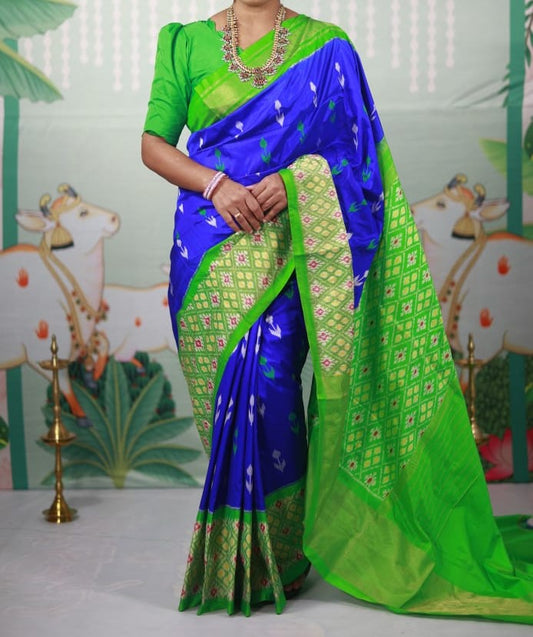 Sidha-ikkat-silk-saree | Ikkat-silk-saree